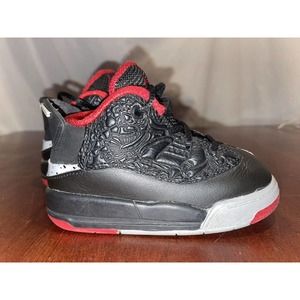 Nike Air Jordan Dub Zero Black Wolf Grey University Red Bred 311072-013 Size 6C